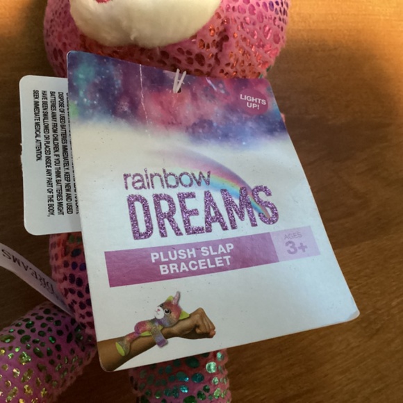 Rainbow Dreams Plush Slap Bracelet New With Tag - Picture 3 of 6